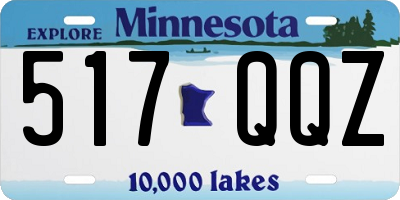 MN license plate 517QQZ