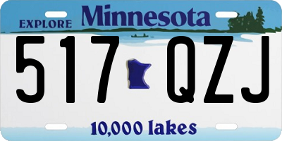 MN license plate 517QZJ