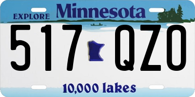 MN license plate 517QZO
