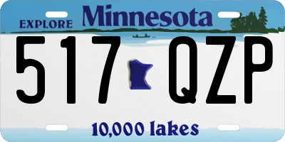 MN license plate 517QZP