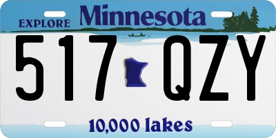 MN license plate 517QZY