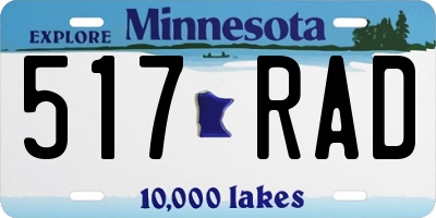 MN license plate 517RAD