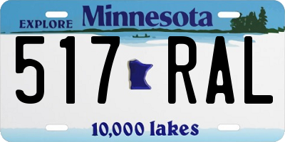 MN license plate 517RAL
