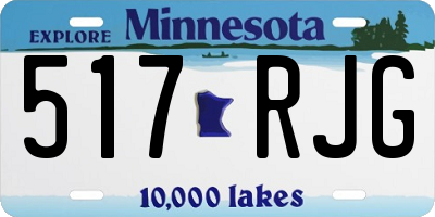 MN license plate 517RJG