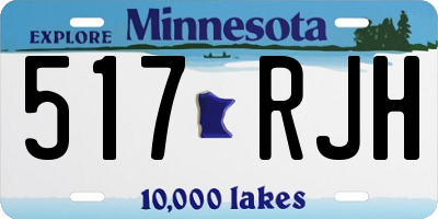 MN license plate 517RJH