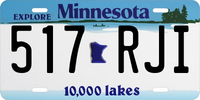 MN license plate 517RJI