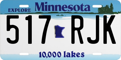 MN license plate 517RJK