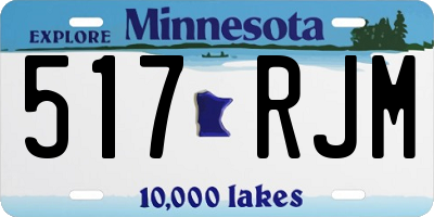 MN license plate 517RJM