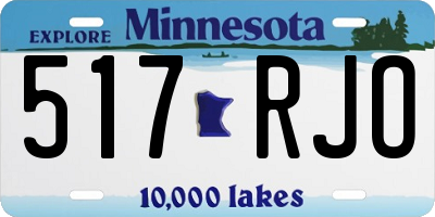 MN license plate 517RJO