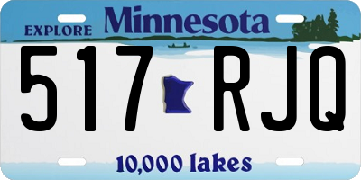 MN license plate 517RJQ