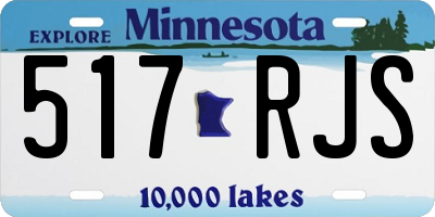 MN license plate 517RJS