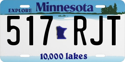 MN license plate 517RJT