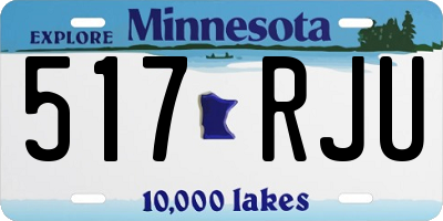 MN license plate 517RJU