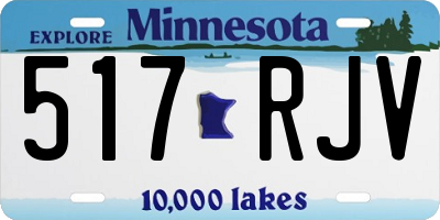 MN license plate 517RJV