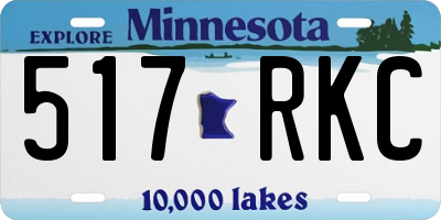 MN license plate 517RKC