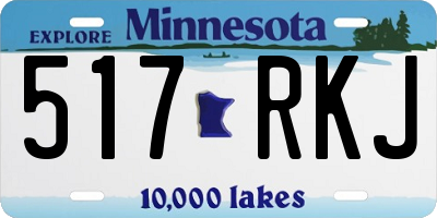 MN license plate 517RKJ