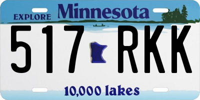 MN license plate 517RKK