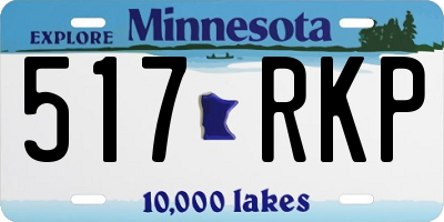 MN license plate 517RKP