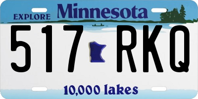 MN license plate 517RKQ