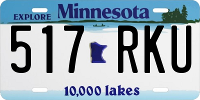 MN license plate 517RKU