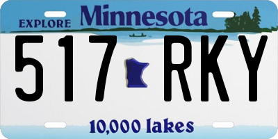 MN license plate 517RKY