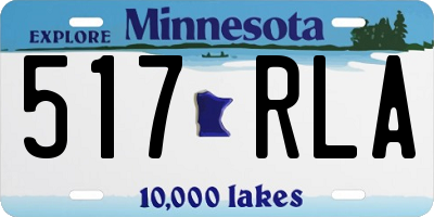 MN license plate 517RLA