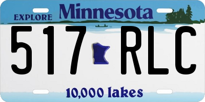 MN license plate 517RLC