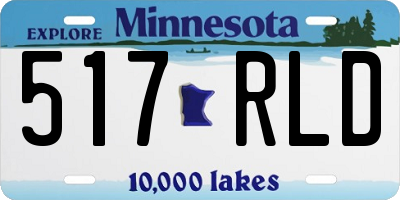 MN license plate 517RLD