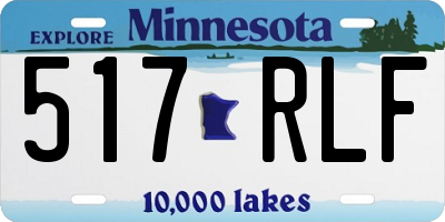 MN license plate 517RLF