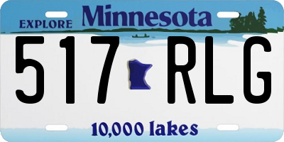 MN license plate 517RLG