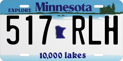 MN license plate 517RLH