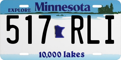 MN license plate 517RLI