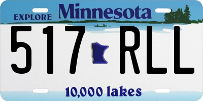 MN license plate 517RLL