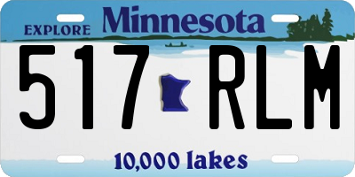 MN license plate 517RLM