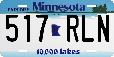 MN license plate 517RLN