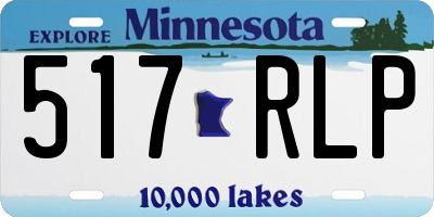 MN license plate 517RLP