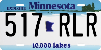 MN license plate 517RLR