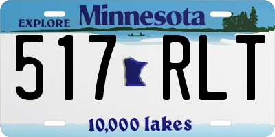 MN license plate 517RLT