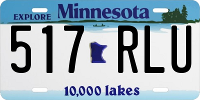 MN license plate 517RLU