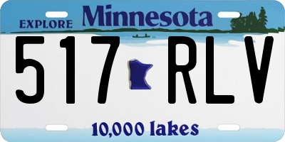 MN license plate 517RLV