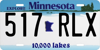 MN license plate 517RLX