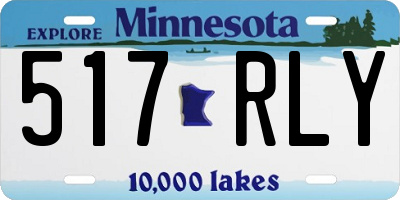 MN license plate 517RLY