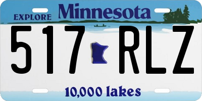 MN license plate 517RLZ