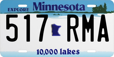 MN license plate 517RMA