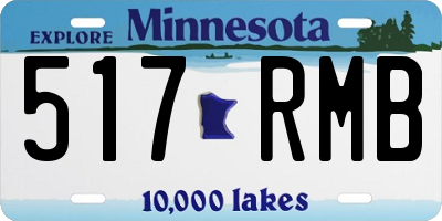 MN license plate 517RMB