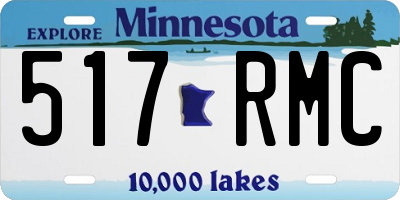 MN license plate 517RMC