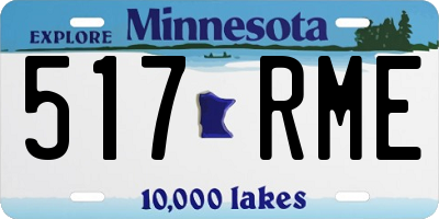 MN license plate 517RME