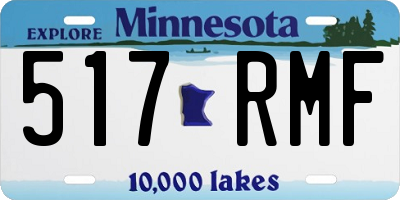 MN license plate 517RMF