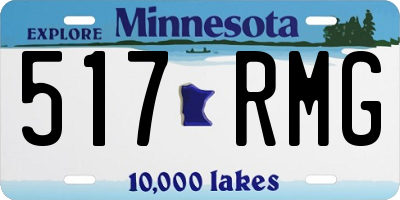 MN license plate 517RMG