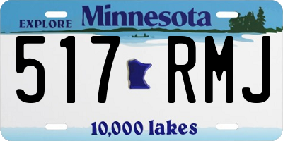 MN license plate 517RMJ